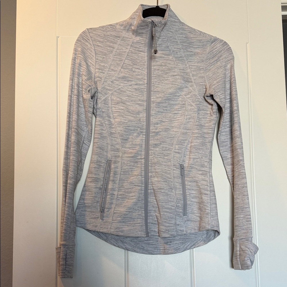 Lululemon Athletica Define Light Gray Zip-Up Jacket